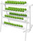 ZCBYBT Hydroponische Pflanzsatz-Kit Hydroponische Soilllossanlage Anbausystem Gemüsepflanzungsset 72 Site 8 Pipe Nft PVC Hydroponic Rohr Balkon Gartenpflanzungsset