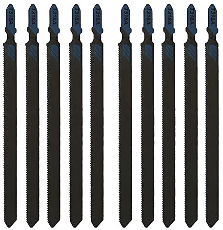 EMSea Stichsägeblätter T318A Stichsägeblatt aus Schnellarbeitsstahl, 132 mm, 10 Stück