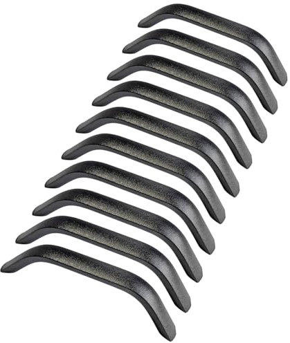 Qrity 20 Stück Moderne Schrankgriffe, 192 mm Lochmitte, Möbelgriff Massives Aluminium, Griffe mit Schrauben für Möbeldekoration