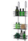 Direct Online Houseware Shower Caddy Hanging 3 Tier Shower Storage & Organiser for Bathroom Organisation Easy To Install Waterproof Shelves Black