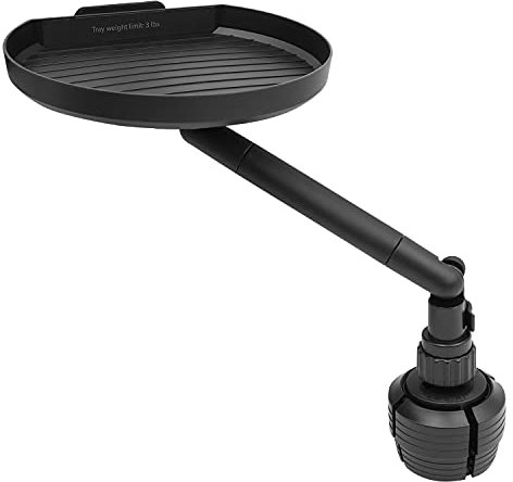 Macally MCUPTRAY Car Cup Holder Holder with Tray and Phone Holder for iOS and Android Smartphone (Black)