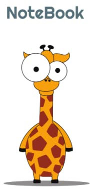 150 page Lined Pocket Exercise Composition Notebook.: Funny Giraffe design. Ideal for School College University or Work.