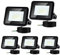 Tubiaz LED Strahler Außen, 5er 10W Superhell 900lm LED Fluter Flutlicht, LED Scheinwerfer Aussen 3000K Warmweiß IP66 Wasserfest Außenstrahler für Garage, Flur, Türen (kein Stecker)