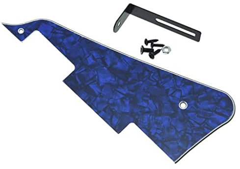 Dopro Blue Pearl LP Gitarren-Pickguard mit schwarzer Halterung für Epiphone Les Paul