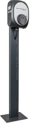 WALLBOX 22 kW Typ 2 mit Standsäule Ladestation für Elektrofahrzeuge und Hybridfahrzeuge Standfuß Stahlstele Stahlsäule EV Elektroauto DOKTORVOLT