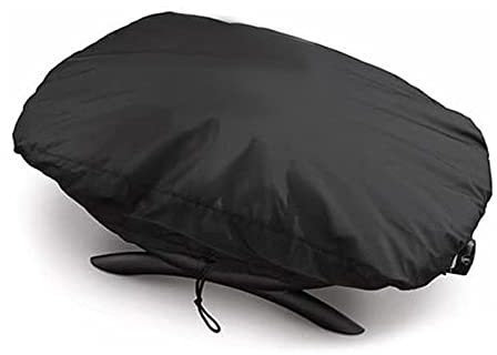 BBQ Grill Cover, Custodia impermeabile portatile per Weber Q2000, Q200 Series e Baby Q Grill a gas, rispetto a Weber 7111, protezione per tutte le intemperie, nero Smashing