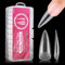 AIMEILI 432 Pièces 12 Tailles Différentes Faux Ongles Capsules Ongles Gel UV Acrylique pour Nail Art Long Artificiel Ongles avec Boîte - Stiletto longue 04