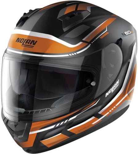 Nolan N60-6 Lancer Helm, schwarz matt/orange, L (60)