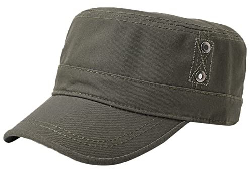 Mens Fashion Casual Pure Cotton Flat Top Sunshade Washing Hat Wanderhut Hut Hüte Dich Vorm Bösen Wolf