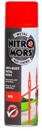Nitromors Anti- Rust Smooth Metal Paint Red 500ml (NSR500)