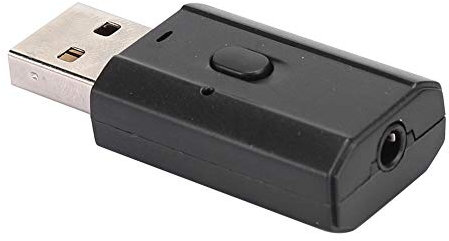 Adaptador de Audio Inalámbrico 5.0, Transmisor Receptor de Audio Universal, Transmisor de Audio Portátil Multifuncional con Control de un Botón y Doble Señal