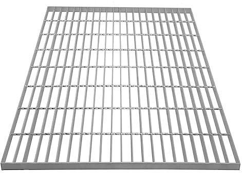 Griglia zincata del pavimento passerella pannello di drenaggio grondaia sfiato acciaio resistente alle intemperie zincato 800mm x 800mm x 30mm 4mm spessore del metallo 640kg capacità di carico
