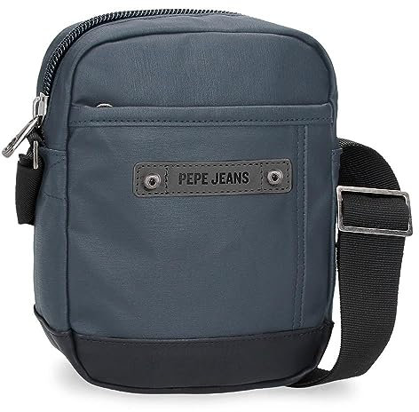 Pepe Jeans Hatfield Kleine Umhängetasche Blau 15x19,5x6 cm Polyester, blau, Talla única, Kleine Umhängetasche
