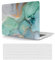 Laptop Hülle für MacBook Pro 14 Zoll Modell A2442 A2779 M1/M2 Chip 2021/2023 Freisetzung mit Touch ID, Plastik Schützend Hartschale Case Cover & Tastaturschutz, Grüner Marmor