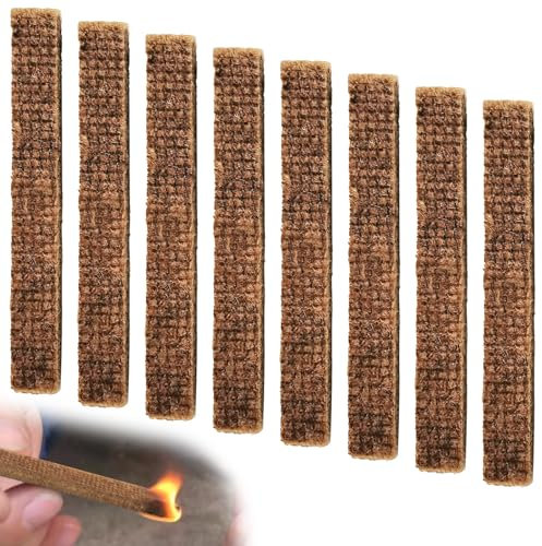 Kerzendocht für Kerzenfresser Dauerdocht für Wachsfresser - 8 Stück, Kerzendocht für Indoor und Outdoor, Nachhaltiger Ersatzdocht für Kerzenreste, Kerzenrestefresser für effizientes Wachsverbrennen