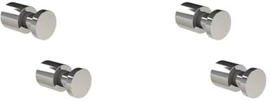 Tiger Pico Haken, Handtuchhaken aus Metall, Farbe: Chrom, 2 Stück, Wandhaken zum Schrauben (Packung mit 2)