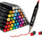 ABEIER 48 Farben Marker Set Filzstifte Set, Alkohol Marker Twin Tip Marker Textmarker Stift Set, Alkoholmarker für Kinder Erwachsene Manga Skizzieren Kalligraphieren, Ausmalen mit Tragetasche