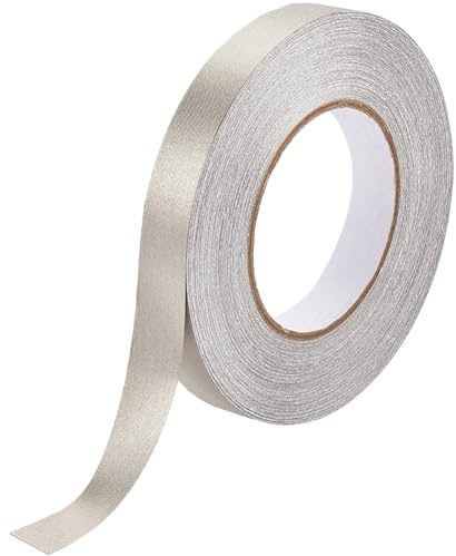 GORGECRAFT 50 m X 20 mm Faraday-Gewebeband Doppelt Leitfähiges Fiberglas-Gewebe-Klebeband Zur EMI-Abschirmung HF-Blockierung Umwicklung von Laptop- Handy- LCD-Kabel- Und Kabelbaum Beige