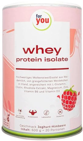 For You Whey Protein Isolate Joghurt-Himbeere Pulver 600 g