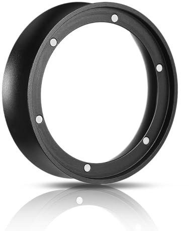 Dosierring 58mm, Edelstahl Kaffee Dosierring, Espresso Siebträger Trichter mit 6 Starken Magnetisch, Espresso Dosing Funnel für 58mm Siebträger Barista Zubehör Kaffeemaschine