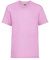 Generico T-Shirt Kids Valueweight T Maglietta da Bambino Manica Corta Cotone 100% - 1 Maglietta MOD. FRU 61-033-0 (5-6 Anni, Rosa)