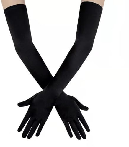 VODAFQS Guanti Donna, Guanti Lunghi Donna, Guanti Lunghi Neri Donn, Guanti da Sera per Matrimoni Festa