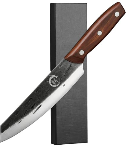Plys Cuchillo de cocina japonés, cuchillo de chef afilado: cuchillo de acero inoxidable al carbono, cuchillo de chef profesional, cuchillo de cocina de sushi para hombres