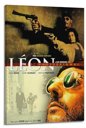 NHDERYBNF Filmposter Leon, dekoratives Gemälde, Leinwand, Wandposter und Kunstdruck, moderne Familienschlafzimmer-Dekoration, Poster, 20 x 30 cm