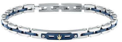 MASERATI Herrenarmband aus Stahl, 18 Karat Gold, Keramik, CERAMIC GOLD-Kollektion JM424AXU10
