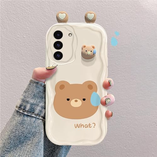 hdqICase 3D Cartoon Hülle Kompatibel mit Samsung Galaxy S22 Plus | Süßes Stoßfestes und Stylisches Silikon Cover