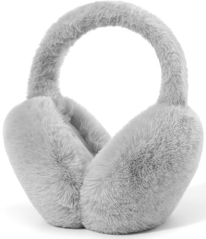 Unning Winter Ohrenwärmer Damen Verstellbar & Faltbare Ohrenschützer Mode Kunstpelz Weich Ohrenschütz Plüsch Ear Muffs for Women