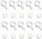 20 Stück Sterling Silber 925 Kettenverschluss Federverschlüsse, Federring Verschluss, Federschnalle mit Offenen Biegeringe für Armbänder Halskette Verlängerungskette