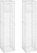 Lot de 2 colonnes de gabion en fer 40 x 40 x 180 cm 151265