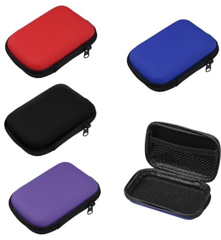 4 Stück Kartenspiel Box Aufbewahrung, 11.5 x 8 x4 cm Dose Feuchtigkeit Spielkarten mit Netztasche, UNO Flip Kartenspiel Etui, Box für Kartenspiele, Zur Aufbewahrung Karten(Rot,Lila,Schwarz,Blau)