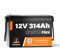Humsienk Batterie Lithium 12V 300Ah LiFePO4 Mini, Batterie lifepo4 avec 200A BMS Protection Basse température, 15000+ Cycles, pour Solaire, Camping-Car, Hors Réseau