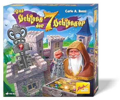 Zoch Das Schloss der 7 Schlösser - spannendes Deduktionsspiel mit akustischen Hinweisen, optischen Rätseln und 3D-Schlössern, Logikspiel mit Spürsinn, Brettspiel für Familien, Kinder ab 8 Jahren