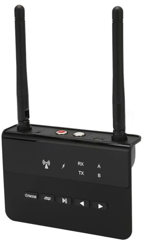 Syrisora Bluetooth-Empfänger-Sender 2 in 1 mit AptX Low Latency für TV-Auto | AptX HD-Codec, ABS-Gehäuse, 230 Fuß Reichweite, Dual-Geräteverbindung, 35 Stunden Akkulaufzeit