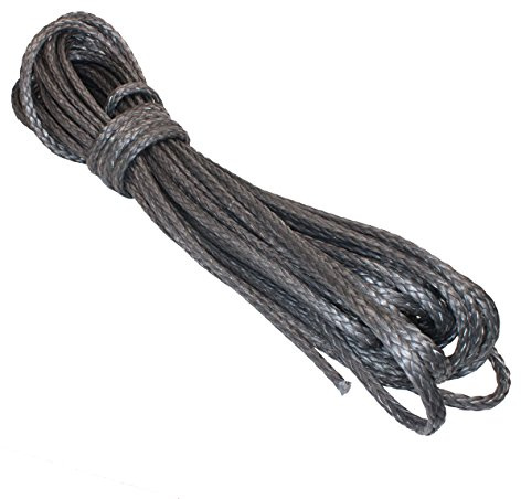 HTF - Dyneema Pro Tauwerk Seil 12mm - 10m, geflochten, Carbon grau