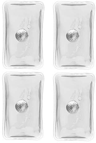 Taschenwärmer 1/2 / 4/6 oder 10 Stück NACH ISO 13485 Zertifiziert Handwärmer Heat Pads Fingerwärmer Gel - Pads Thermopads in vielen Ausführungen Mengen von notrash2003® (Transparent - 4 Stück)