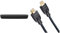 Panasonic SC-HTB200EGK 2.0 Soundbar für TV (Dolby Soundbar, Bluetooth, HDMI, 80 Watt RMS, Soundbar klein) schwarz & Amazon Basics - Geflochtenes HDMI-Kabel, 0,9 m