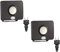 ledscom.de 2 Stück LED Gartenstrahler WEGA für außen, IP44, Bewegungsmelder, Stecker, schwarz, 11,4 W, 944lm, warmweiß