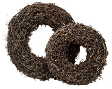 NaDeco Deko Kranz aus Bonsai-Zweigen, Ø 30, 45, 60 cm | Türkranz | Naturkranz | Bonsaikranz | Lianenkranz | Birkenkranz | Weinrebenkranz | Dekokranz | Wandkranz | Strohkranz