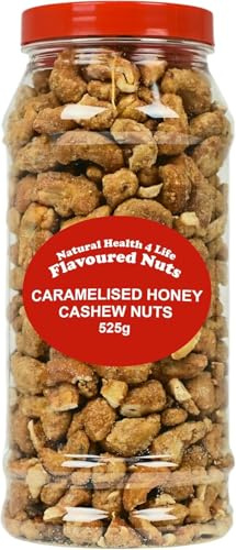 Natural Health 4 Life Caramelised Honey Cashew Nuts 525g