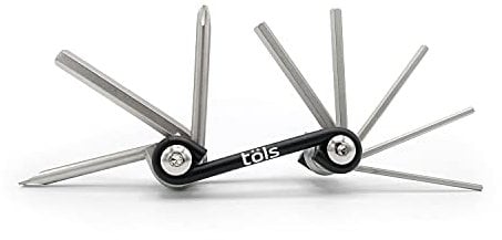 TÖLS 8 multiherramienta bicicleta Lexia - Llaves Allen 6 Tamaños + Destornillador Estrella y Destornillador Plano - kit herramientas bicicleta mtb perfecto regalos para ciclistas