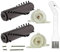 Spares2go Complete Brushroll + End Caps Kit compatible with GTech AirRam DM001 AR02 AR01 AR03 AR05 Cordless Vacuum