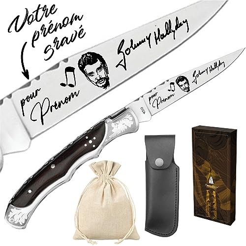 Gravure Events Cadeau Johnny Hallyday (Couteau)