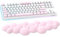 Cloud-Soft Ergonomic Wrist Rest for 100 Keys 87 Keys 68keys Keyboard PU Material Anti-Slip Rubber Base Memory Foam Cloud-Shaped Palm Rest for Computer Laptop,Pain Relief,15.2 * 4.4 * 1.2 inch -Pink