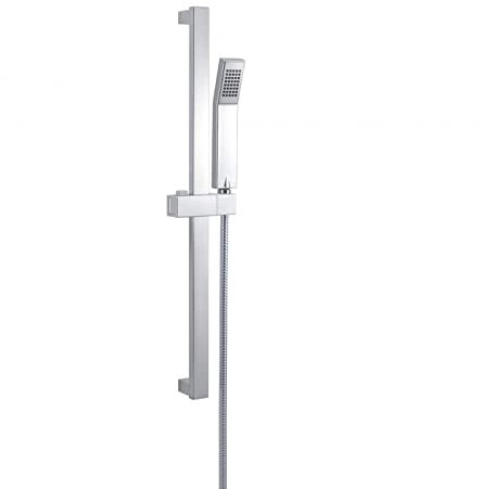 Mondo Viro Saliscendi Duschset aus Messing und verchromtem Edelstahl (65 cm, verchromt)
