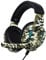 Vybe LED Headset mit Camouflage Design für Play Station, Xbox, PC Gaming AUX-In Unterstützung kabelgebundener gepolsterter Kopfhörer mit Galgenmikrofon, Dschungelgrün