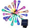 50 LED Teardrop Solar Lights Outdoor Garden Solar Lights, Solar Garden Lights Outdoor Waterproof, 30.7Ft/9.35M Garden Lights Solar Powered Waterproof, Multicolor Solar String Lights Outdoor Garden